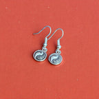Yin Yang Charm Drop Earrings