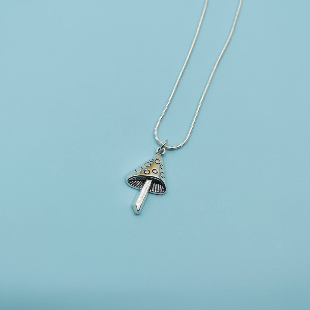 Toadstool Mushroom Pendant Necklace