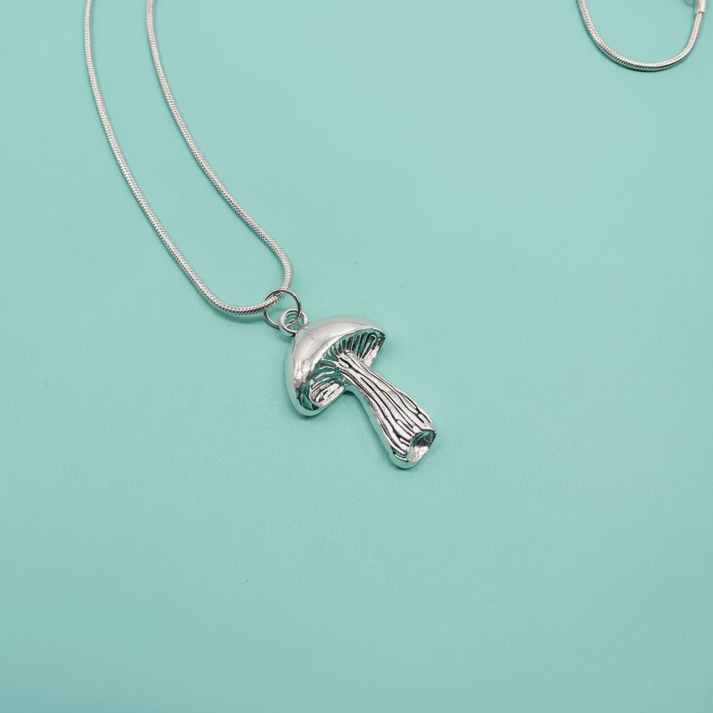 Toadstool Mushroom Pendant Necklace
