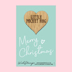 Pocket Hug - Merry Christmas | Festive Stocking Filler & Secret Santa Gift | Keepsake Token for Sending Hugs & Holiday Cheer