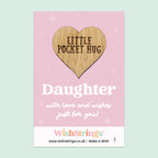 WishStrings “Daughter” Pocket Hug | Thoughtful Gift from Mum or Dad | Sentimental Keepsake Token | Thinking of You Gift for Daughter | Gift Under £5
