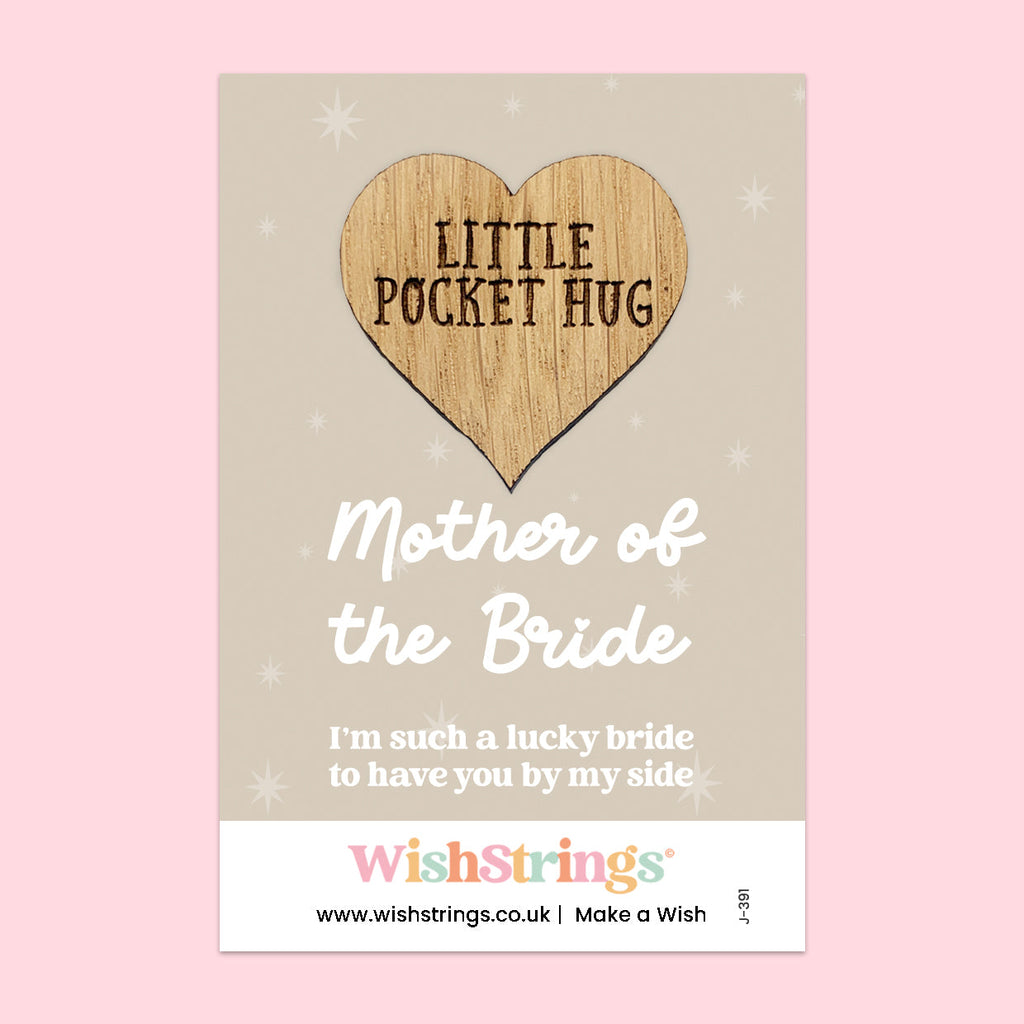 Pocket Hug – Mother of the Bride | Thoughtful Wedding Gift for Mum | Keepsake Token of Love & Gratitude for the Wedding Day