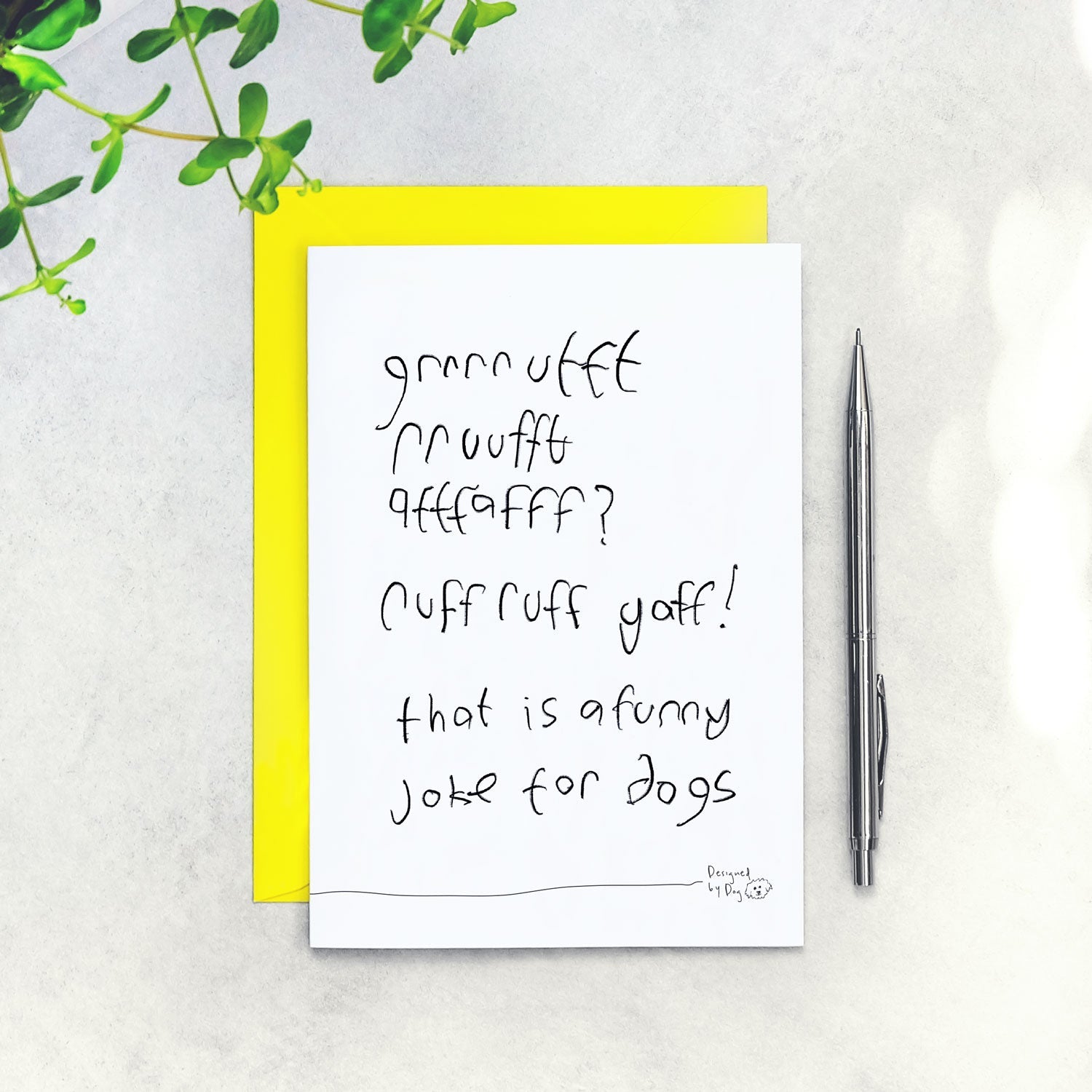 A Joke For Dogs Birthday Card