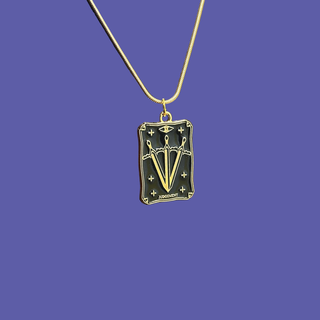 Judgement Tarot Card Pendant Necklace