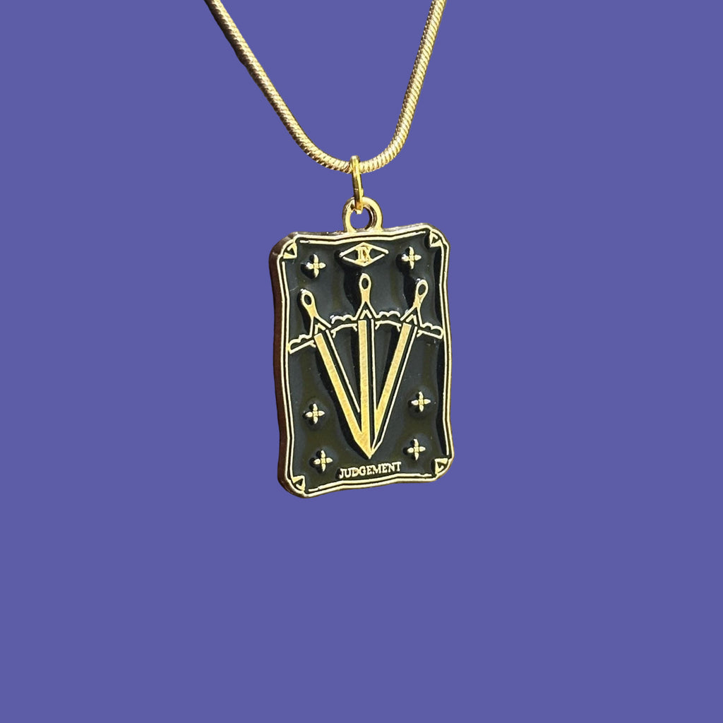 Judgement Tarot Card Pendant Necklace
