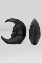 Killstar Luna Morte Skull Moon Bookends