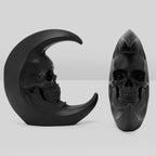 Killstar Luna Morte Skull Moon Bookends
