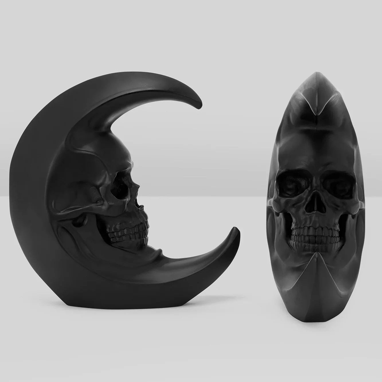 Killstar Luna Morte Skull Moon Bookends