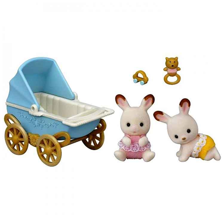 Sylvanian Families Chocolate Rabbit Twin Set