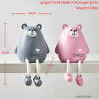 Nordic Cute Resin Hanging Dolls – Sitting Figurine Ornaments for Home Décor