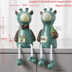 Nordic Cute Resin Hanging Dolls – Sitting Figurine Ornaments for Home Décor