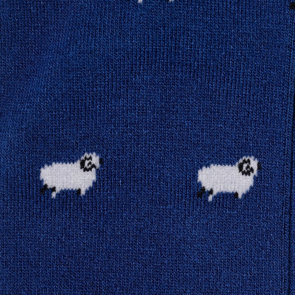 Navy Sheep Bamboo Socks