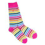 Pastel Striped Bamboo Socks