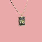 The Lovers Tarot Card Pendant Necklace