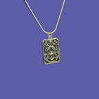 The Strength Tarot Card Pendant Necklace