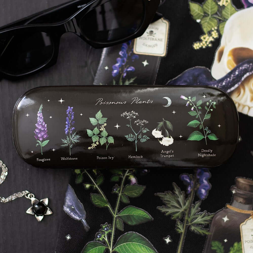 Gothic Gifts Poisonous Plants Glasses Case