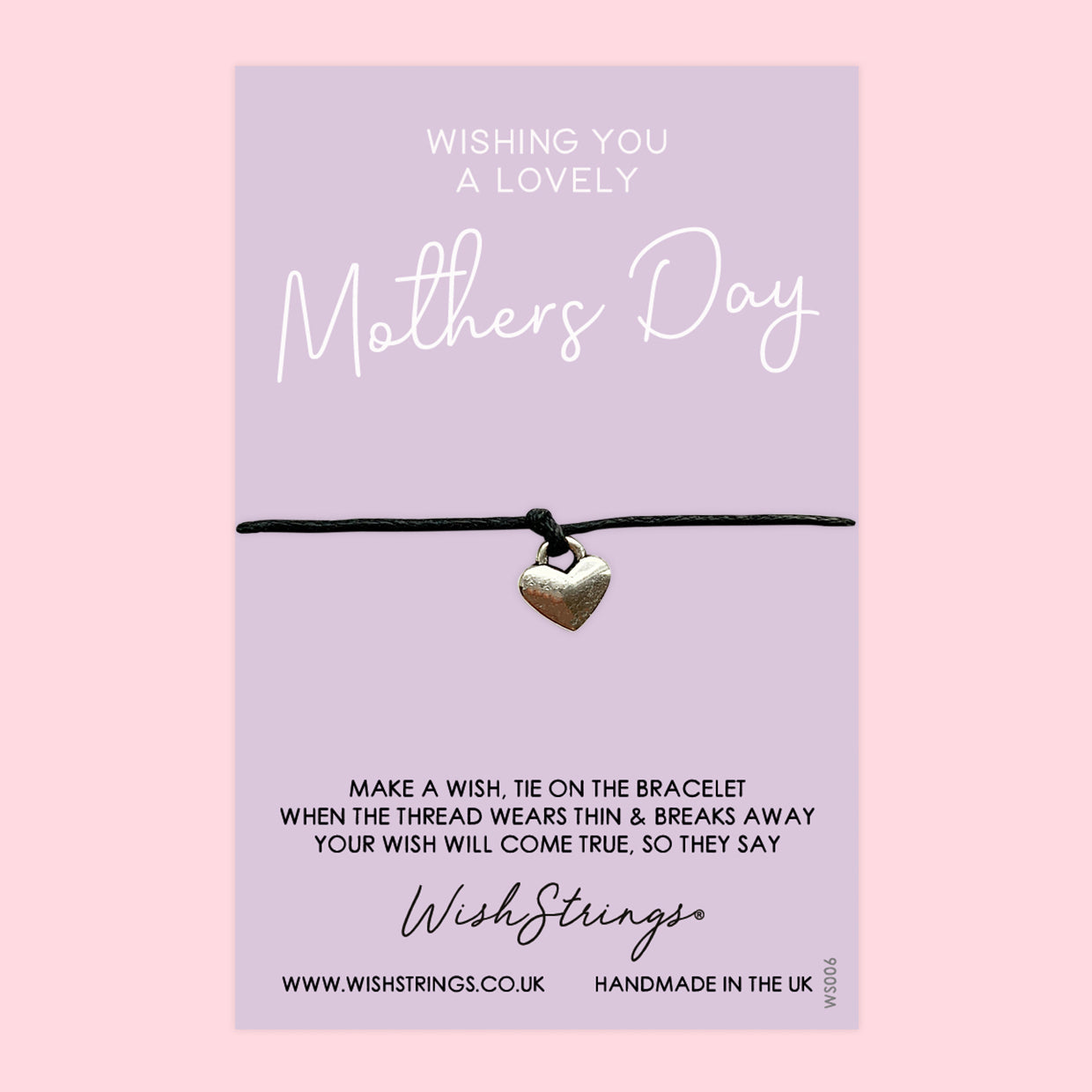 WishStrings ‘Lovely Mother’s Day’ Wish Bracelet | Thoughtful Gift for Mum | Meaningful Wish Bracelet to Celebrate Mother’s Day