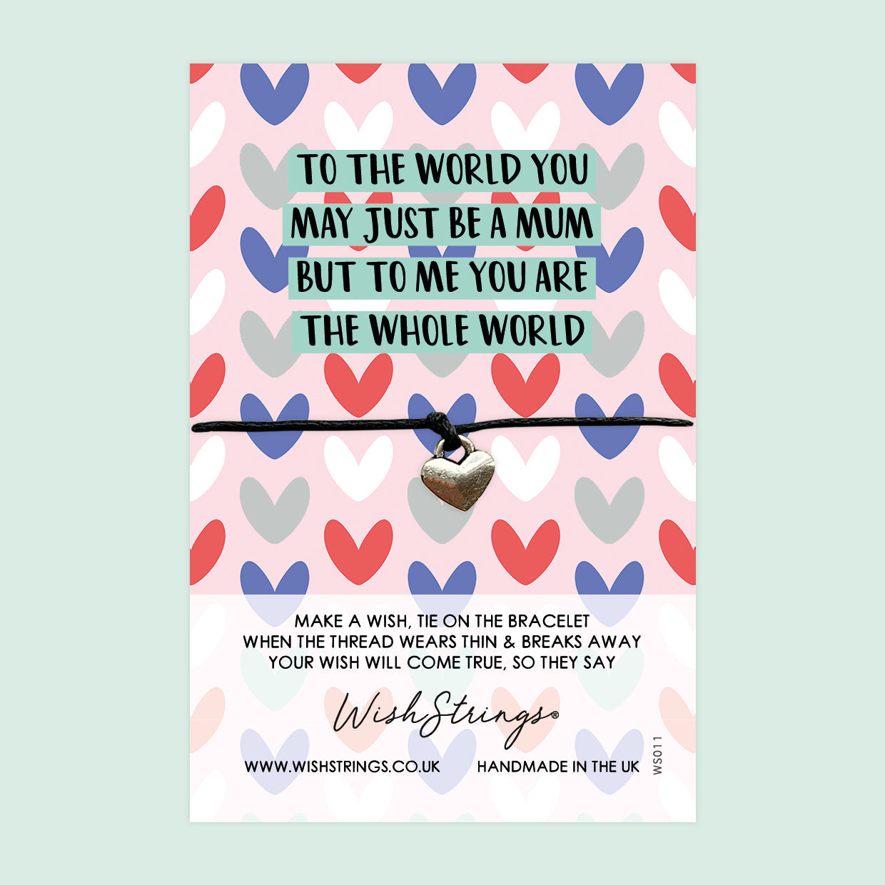 WishStrings Wish Bracelet – Thoughtful Thank You Gift | Mother's Day Card Included