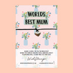 World's Best Mum Bracelet – Wish Bracelet With Gift Card | Mother's Day Gift