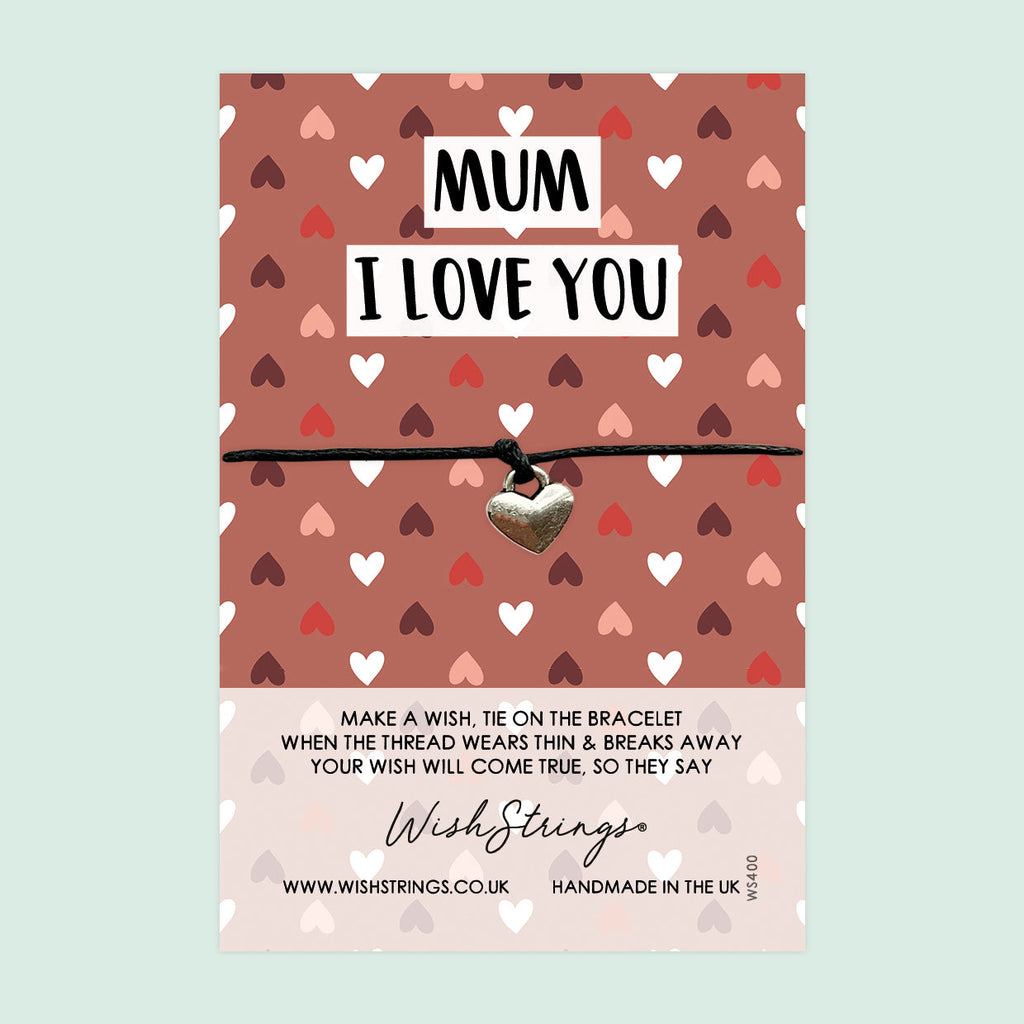 I Love You Mum Bracelet – Handmade Wish Bracelet | Letterbox Gift for Mother’s Day