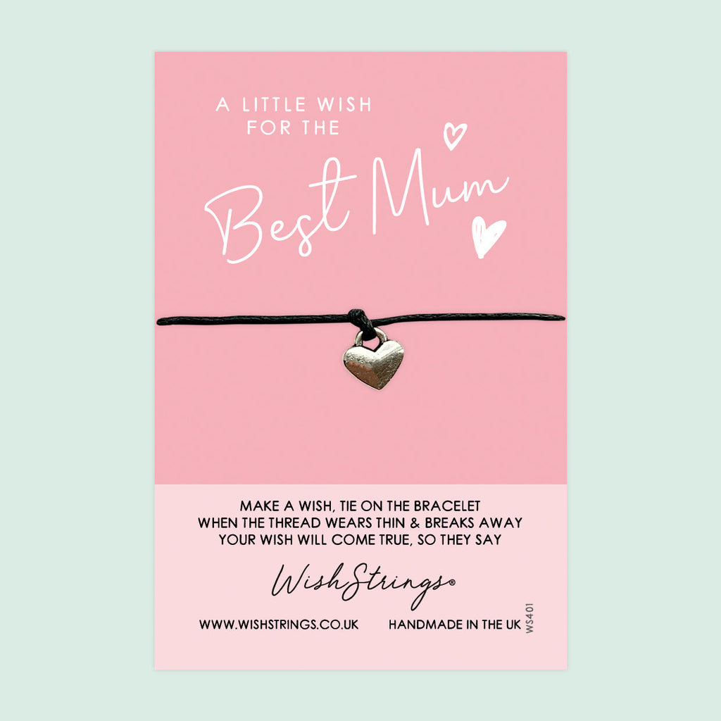 WishStrings ‘Best Mum’ Wish Bracelet | Thoughtful Gift for Mum | Meaningful Keepsake to Show Love & Appreciation