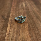 Intricate Gothic Claw Talon Ring Dark Horror Statement Silver Tone - Size M