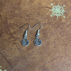 Yin Yang Charm Drop Earrings