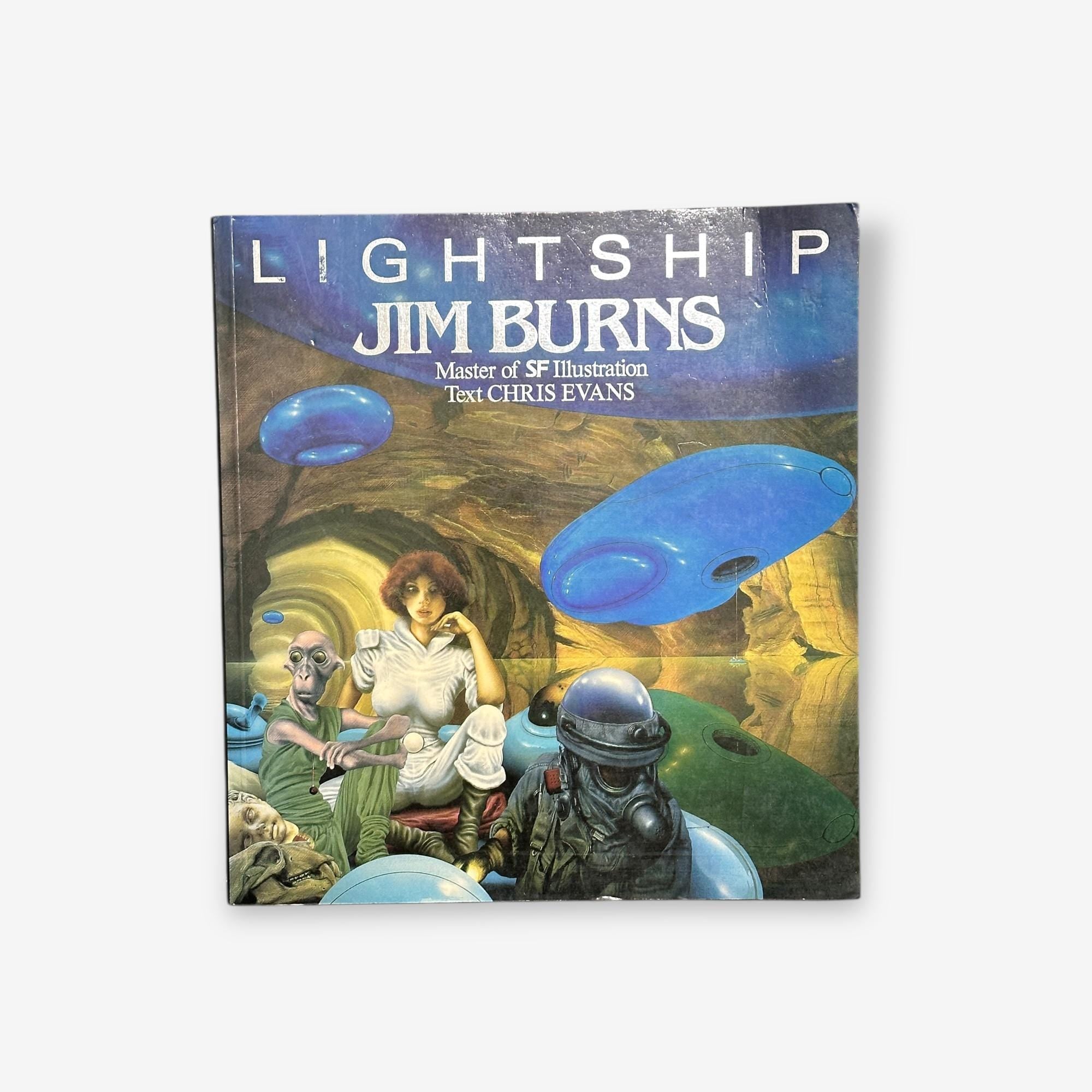 Lightship - Jim Burns: Master Of SF Illustration - Paperback Book (Chris Evans) 1985