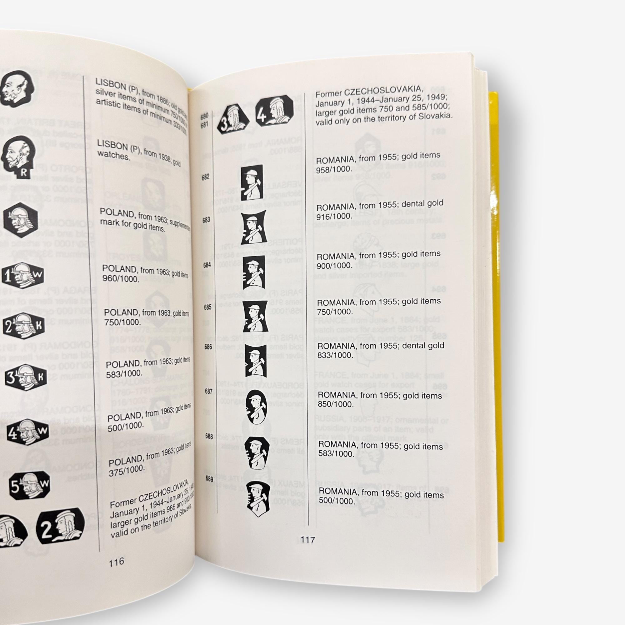 Guide To Gold Marks Of The World - 1998 Hardback Book (Jan Divis)