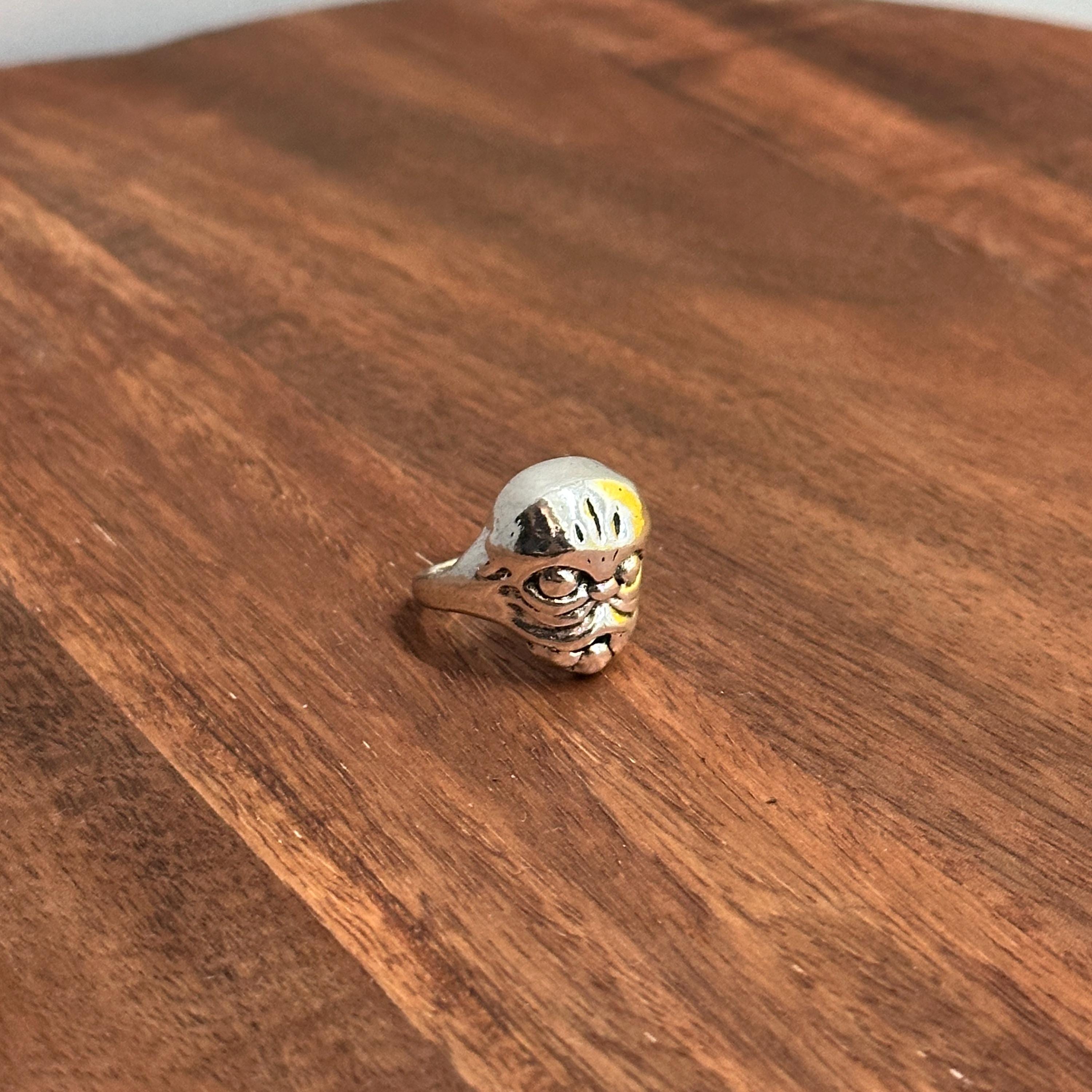 Alternative Sci-fi Alien Skull Statement Ring Creepy Halloween Ring - Various Sizes