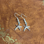 Star Drop Charm Earrings