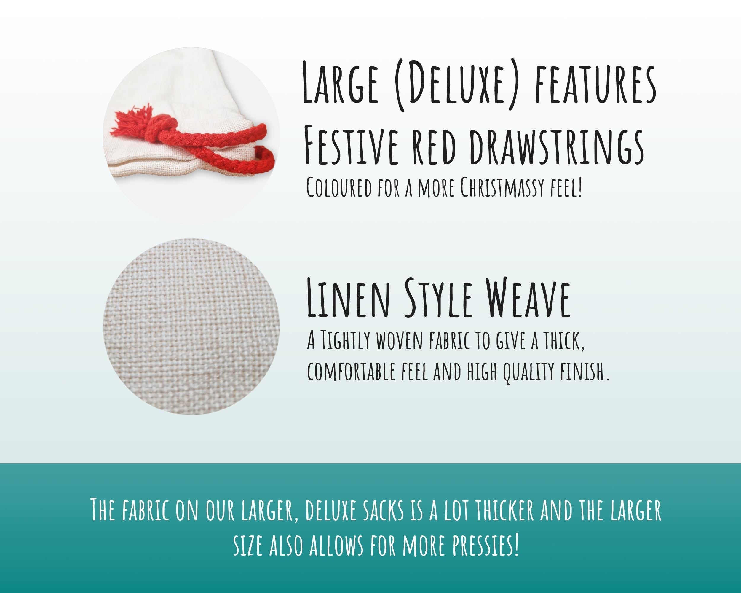 Personalised Christmas Sack - Santa Sack for Kids Presents Xmas Pink Ballerina Design Stocking Christmas Eve Bag Box for Girls & Boys XS006