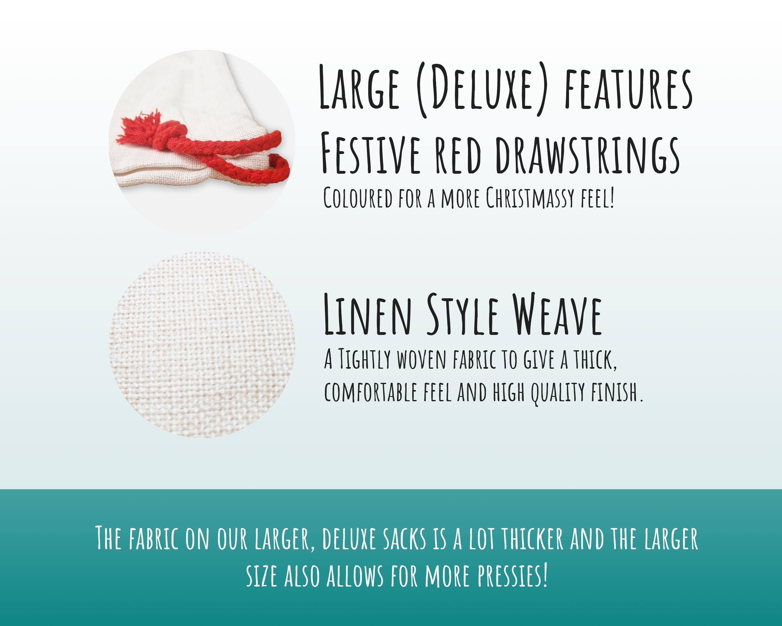 Personalised Large Christmas Sack Xmas Classic Toy Soldier Name Star Stocking Gift Girls Boys Sack Red Drawstring Christmas Decoration SK161