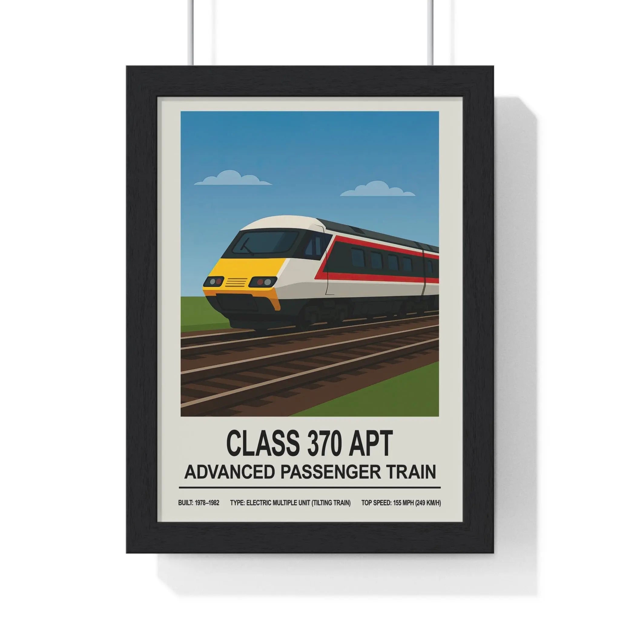 Class 370 APT Poster | Advanced Passenger Train British Rail Wall Art