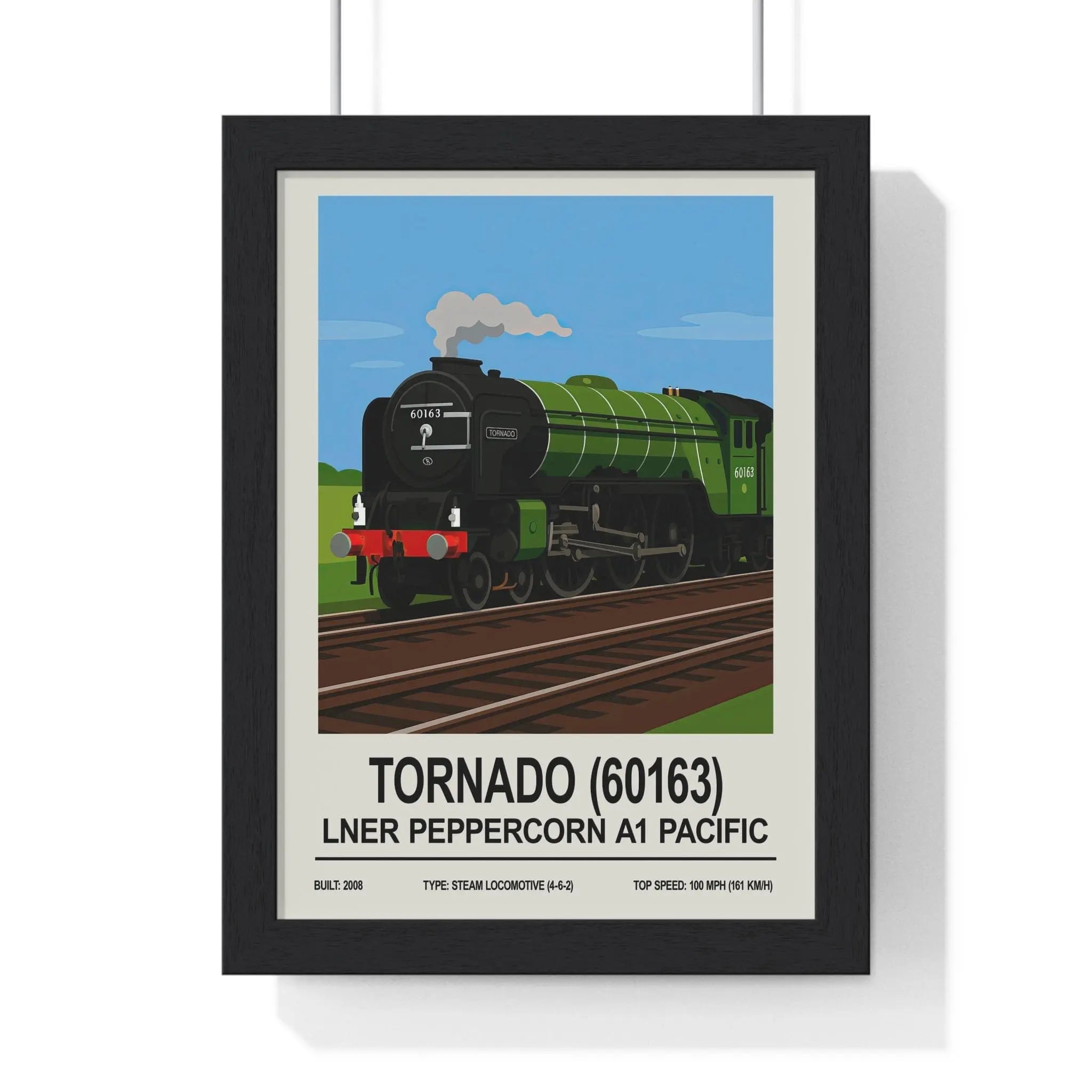Tornado 60163 Poster | LNER Peppercorn A1 Pacific Steam Locomotive Wall Art