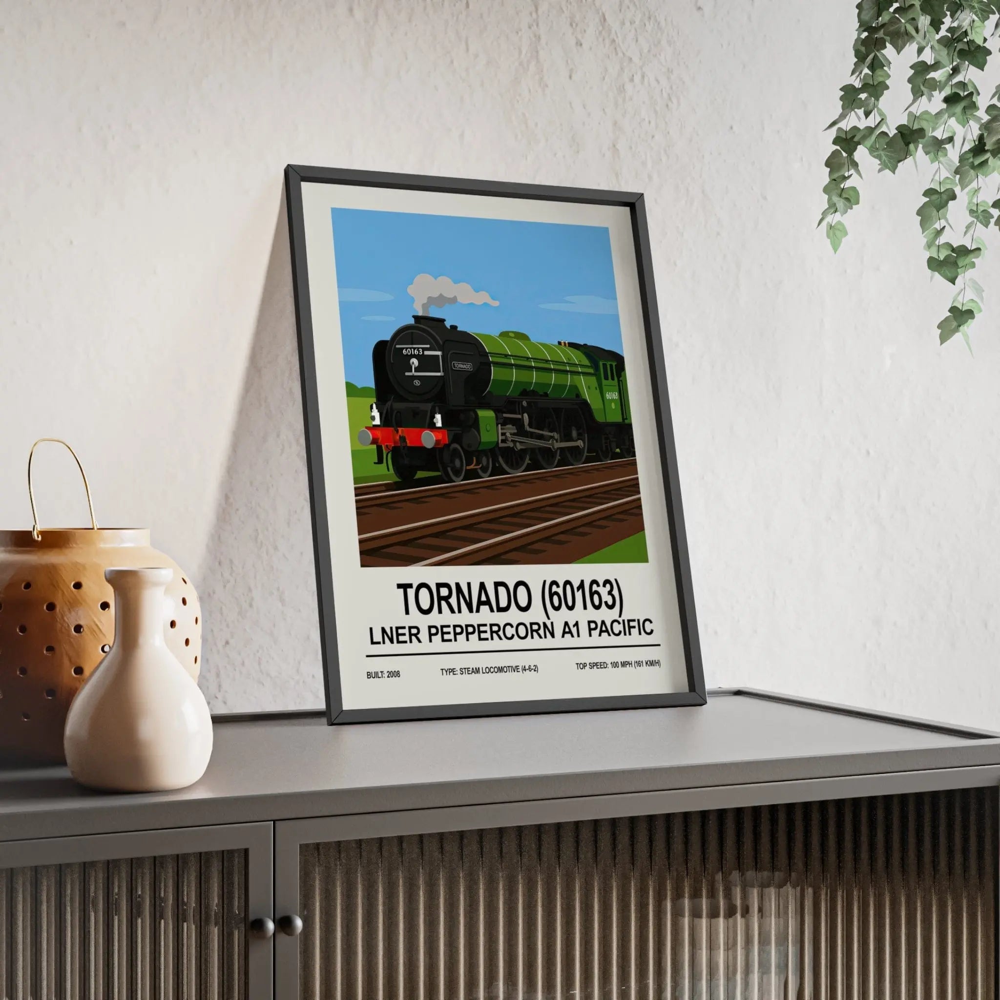 Tornado 60163 Poster | LNER Peppercorn A1 Pacific Steam Locomotive Wall Art